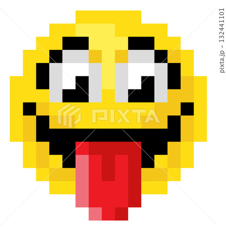 Pixel Art Emoji Emoticon Tongue Out Pixel Art Emoji Emoticon Tongue Out 132441101
