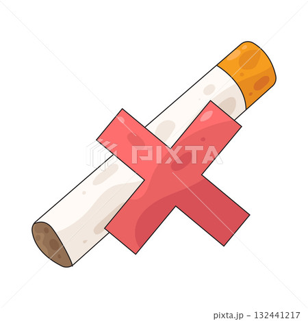 illustration of No Cigarette illustration of No Cigarette 132441217