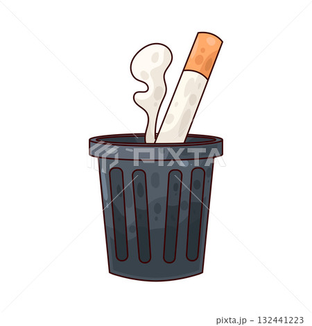 illustration of Cigarette Trash 132441223