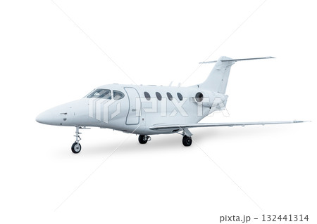 Modern bizjet isolated on white background 132441314