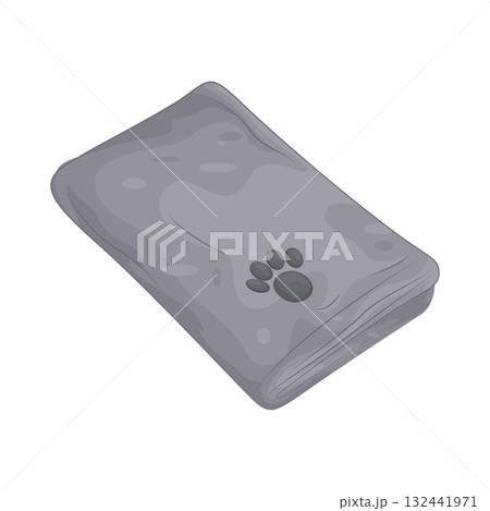 Illustration of pet towel  132441971