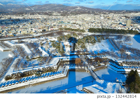 冬　函館　五稜郭 132442814