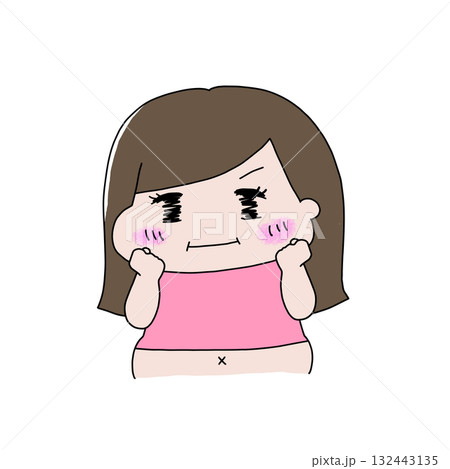 ダイエットなどでやる気を出している女性 ダイエットなどでやる気を出している女性 132443135