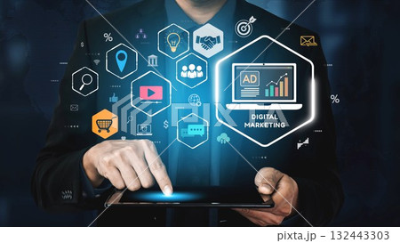 Online Ads Strategy and Digital Content Marketing for Business Growth Muxer 132443303