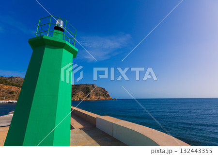 Javea Xabia green lighthouse beacon Alicante Spain 132443355