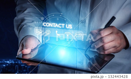 24-hour Customer Service Team Assisting with Client Support Muxer 132443428