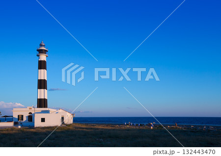 Menorca Cap de Artrutx Lighthouse in southwest cape Menorca Cap de Artrutx Lighthouse in southwest cape 132443470