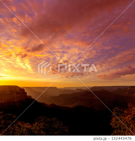 Arizona sunset Grand Canyon National Park Yavapai Point 132443476