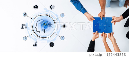 Human-centric AI ecosystem for global business and industrial automation. Fermion 132443858