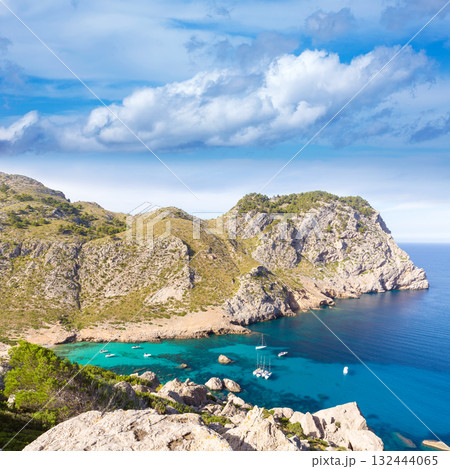 Majorca Cala Figuera beach of Formentor Mallorca 132444065