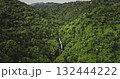 Fiji, Nadi Waterfall: Aerial view hidden waterfall flowing through a lush green rainforest, creating a breathtaking natural spectacle. Wild landscape, nature background. Drone flight zoom in Fiji, Nadi Waterfall: Aerial view hidden waterfall flowing through a lush green rainforest, creating a breathtaking natural spectacle. Wild landscape, nature background. Drone flight zoom in 132444222