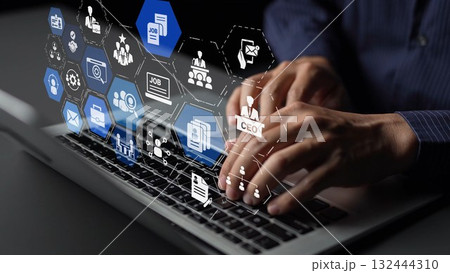 Job search and human resources recruitment Funnel 132444310