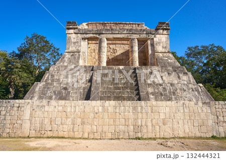 Chichen Itza north temple in Mexico 132444321