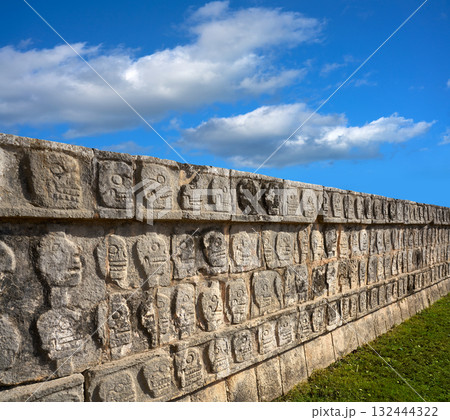 Chichen Itza Tzompantli the Wall of Skulls 132444322