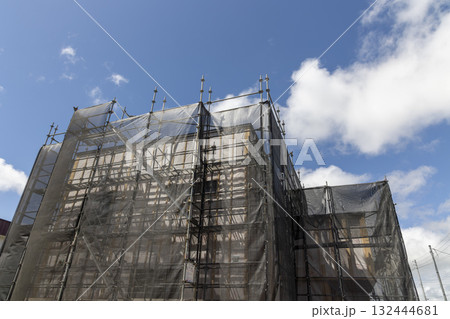 住宅建設 仮設材 足場 住宅建設 仮設材 足場 132444681