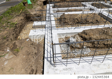 住宅建設 鉄筋工事 住宅建設 鉄筋工事 132445364