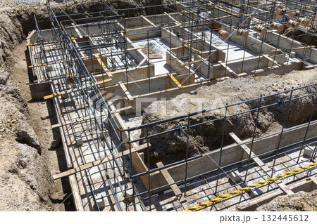 住宅建設 鉄筋工事 住宅建設 鉄筋工事 132445612
