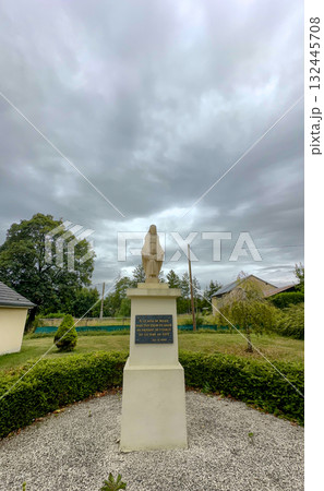 Bergnicourt, Rethel, Ardennes, Grand-Est, France, August, 28th, 2025,A Monument Surrounded by Bergnicourt, Rethel, Ardennes, Grand-Est, France, August, 28th, 2025,A Monument Surrounded by 132445708