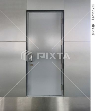 Aluminum doors, stainless steel doors, iron doors, front view. 132445740