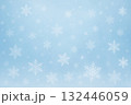 冬の雪の結晶パターン背景 132446059