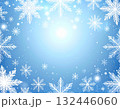 冬の雪の結晶パターン背景 132446060