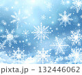 冬の雪の結晶パターン背景 132446062