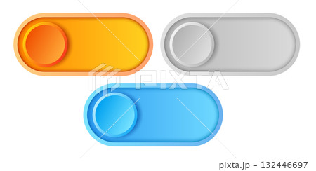 Vector set technology banners. Vector set of different mode button icons. Vector set technology banners. Vector set of different mode button icons. 132446697