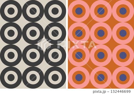 Vector set retro simple geometric seamless patterns in retro style. Vintage abstract geometric pattern in Art deco style. Vector set retro simple geometric seamless patterns in retro style. Vintage abstract geometric pattern in Art deco style. 132446699
