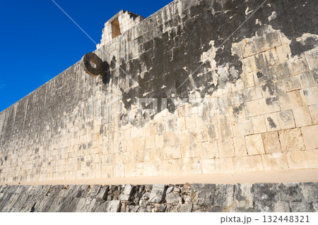 Chichen Itza stone ring Maya ballgame court 132448321