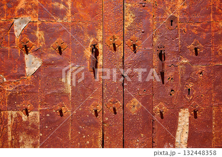 Moscardon church door in Sierra Albarracin Teruel Moscardon church door in Sierra Albarracin Teruel 132448358