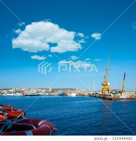 Santa Pola port marina in Alicante Spain Santa Pola port marina in Alicante Spain 132448482