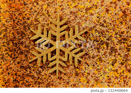 christmas snowflake golden symbol christmas snowflake golden symbol 132448664