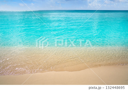 Caribbean turquoise beach clean waters Caribbean turquoise beach clean waters 132448695