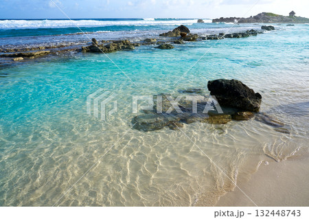 Cozumel island beach Riviera Maya Mexico 132448743