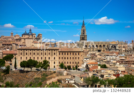 Toledo skyline in Castile La Mancha Spain 132448928