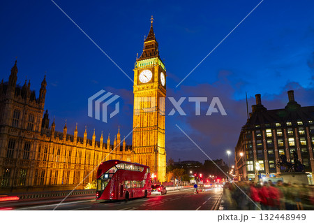 Big Ben Clock Tower in London England 132448949