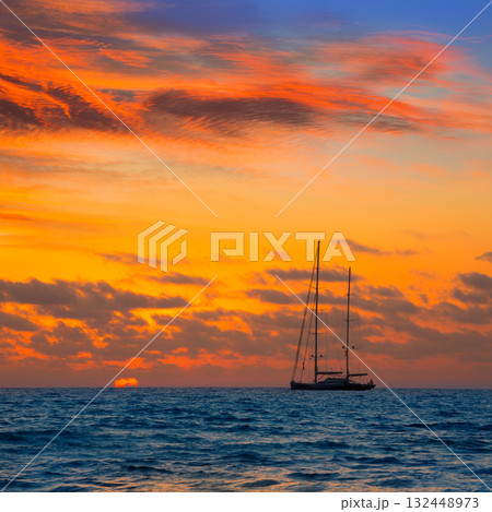 Majorca Sunset in Es Trenc beach in Campos 132448973