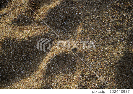 Beach sand texture background with shadows 132448987