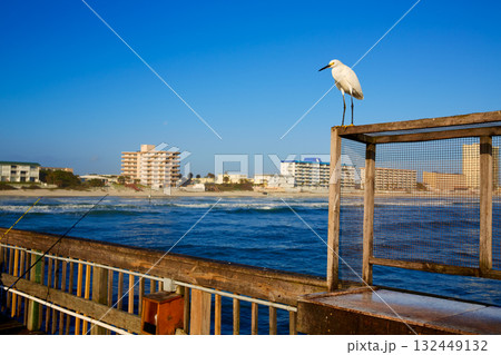 Daytona Beach in Florida from pier US Daytona Beach in Florida from pier US 132449132