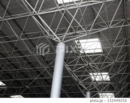 Industrial steel ceiling construction 132449258