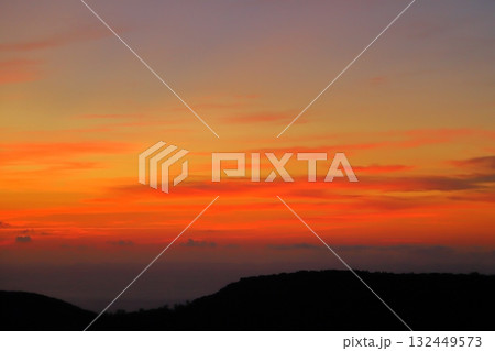 稲佐山山頂展望台からの眺め 夕焼け空 稲佐山山頂展望台からの眺め 夕焼け空 132449573