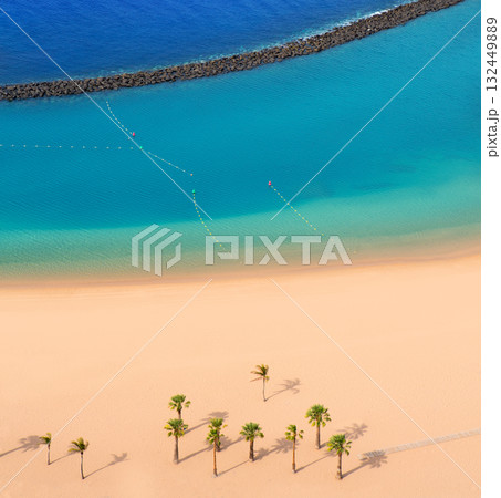 Beach Las Teresitas in Santa cruz de Tenerife north Beach Las Teresitas in Santa cruz de Tenerife north 132449889
