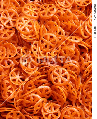 dried round pasta wheels pattern texture dried round pasta wheels pattern texture 132450096