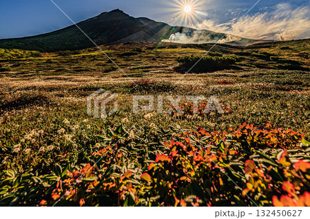 北の大地に輝く朝 ― 大雪山・旭岳の息吹 132450627