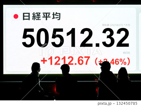5万円を越えた日経平均株価 132450785