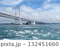 海から眺めた鳴門海峡 132451660
