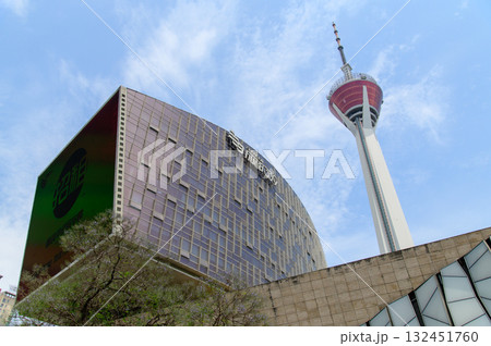 中国の四川省成都にあるテレビタワーの美しい風景 中国の四川省成都にあるテレビタワーの美しい風景 132451760