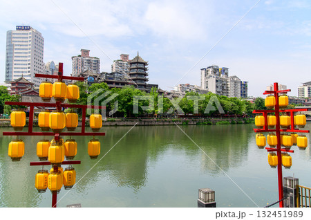 中国の四川省成都のとても美しい街並み風景 132451989