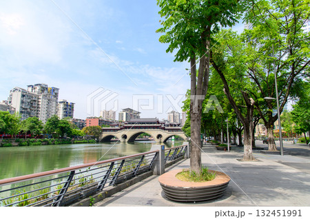 中国の四川省成都のとても美しい街並み風景 132451991