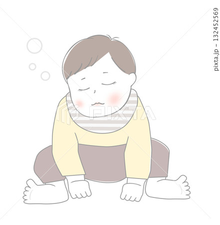 寝ている赤ちゃん 寝ている赤ちゃん 132452569